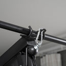 Stazione Fitness con Seduta e Schienale Imbottiti 135x103x210 cm in Acciaio e PU Nero