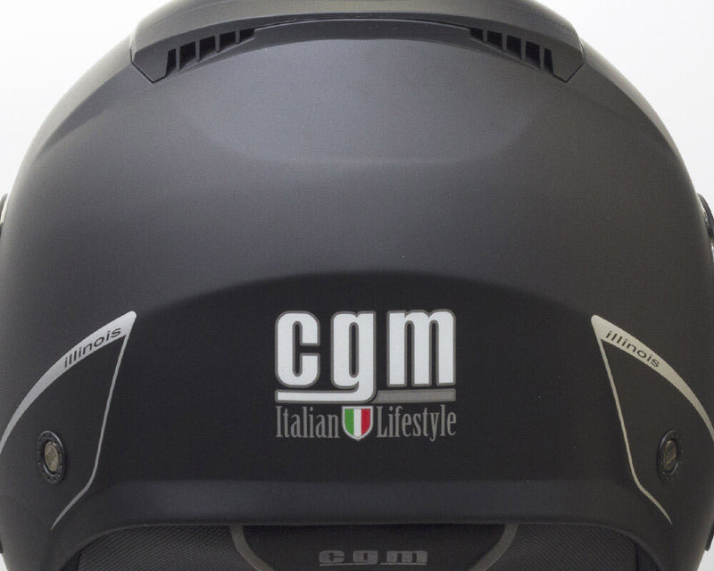 Casco Jet per Scooter Visiera Lunga CGM Illinois 129A Antracite Opaco Varie Misure