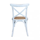 Sedia Cross 46x42x87 cm  in Legno Bianco