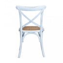 Sedia Cross 46x42x87 cm  in Legno Bianco