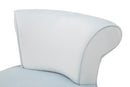 Sedia Mini Paris New Celeste Ø47x64 cm in Legno Spugna e Poliestere Azzurro e Oro