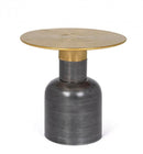 Tavolino Basso Ø41x39 cm in Acciaio