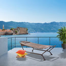 Amaca da Giardino 231x97,5x81,5 cm in Acciaio e Poliestere