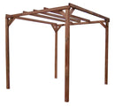 Pergola da Giardino 296x292x235 cm in Legno Picea Massello Termo Trattato