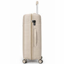 Set 4 Valigie Rigide Beauty Case Bagaglio Trolley con Ruote Easy Roll Beige      