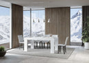 Tavolo Allungabile 200/304x90x77 cm Roxell Bianco Frassino  