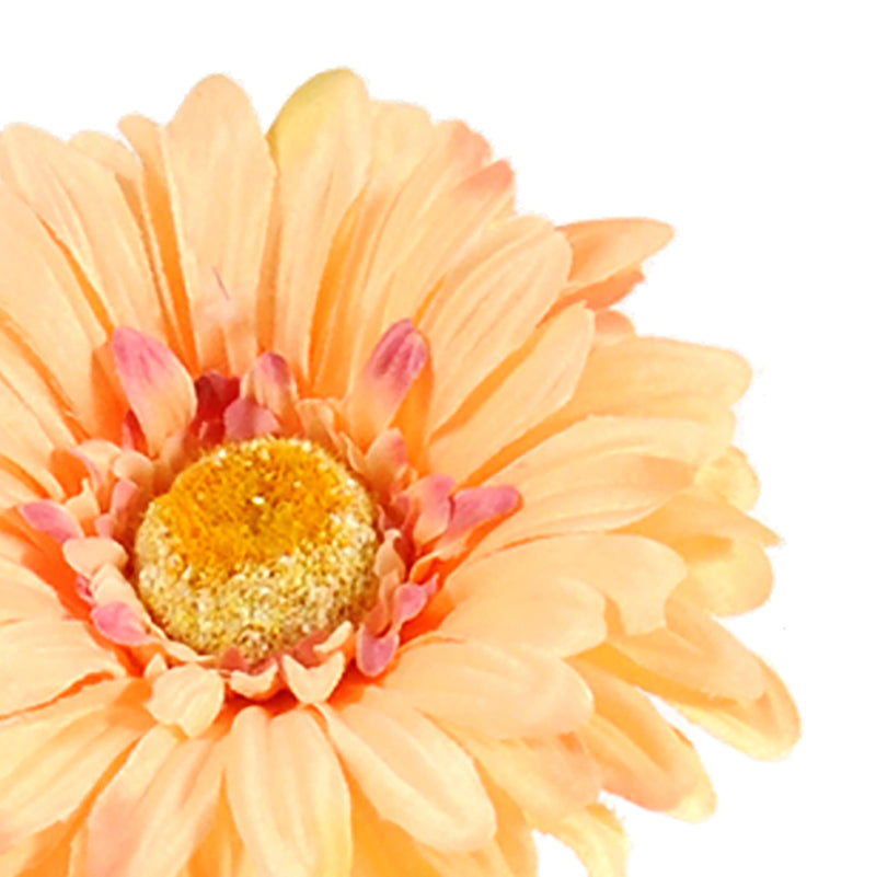 Set 24 Fiori Artificiali di Gerbera Altezza 53 cm Giallo