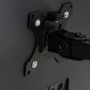 Supporti per Monitor Inclinabili e Girevole H360° Semplice Verniciato Nero Acciaio Emuca