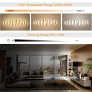 Lampadario Lampada Sospensione a LED 58W Luce Dimmerabile e Colore Regolabile