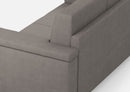 Divano 2 Posti 148x85x85 cm Marrak in Tessuto Grigio