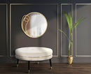 Specchio Warsaw 72x3x71 cm in Ferro e MDF Oro