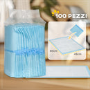 Set 100 Tappetini Assorbenti Traversine Igieniche 45x60 cm a 6 Strati 