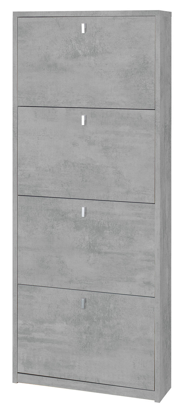 Scarpiera 4 Ante 63x154x18 cm Cemento prezzo