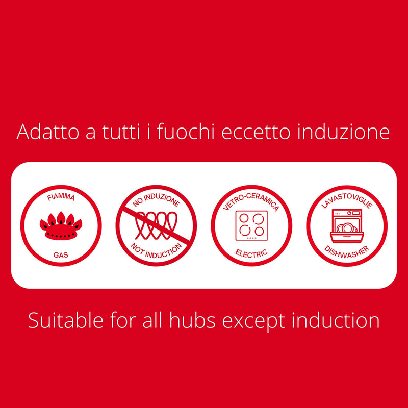 Padella Alta Antiaderente 1 Manico Olympia Hard Cook Varie Misure