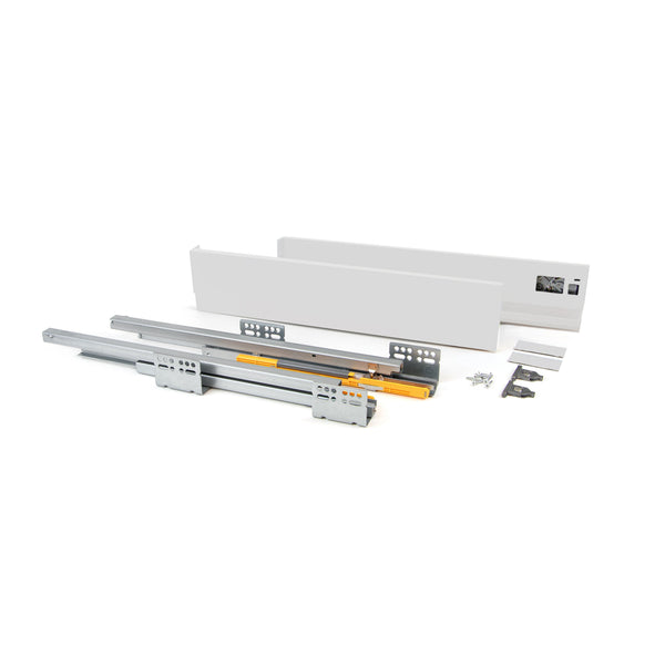 acquista Cassetto Esterno Concept 30 Kg H105 mm P 350 Verniciato Bianco Acciaio Emuca