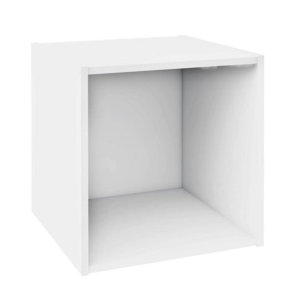 Cubo Composite  35x35x35 cm in Compensato  Bianco sconto