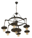 Lampadario Ingranaggio Ø85x30 cm in Ferro