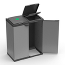 Pattumiera 2 Ante 68x38x87 cm Raccolta Differenziata con Portasacco 80 Litri    