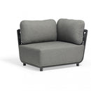 Poltrona Angolare Dx Galapagos 102x85x83 h cm in Alluminio Antracite