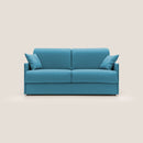 Divano Letto 3 Posti 189x96x96 cm Evans in Tessuto Azzurro