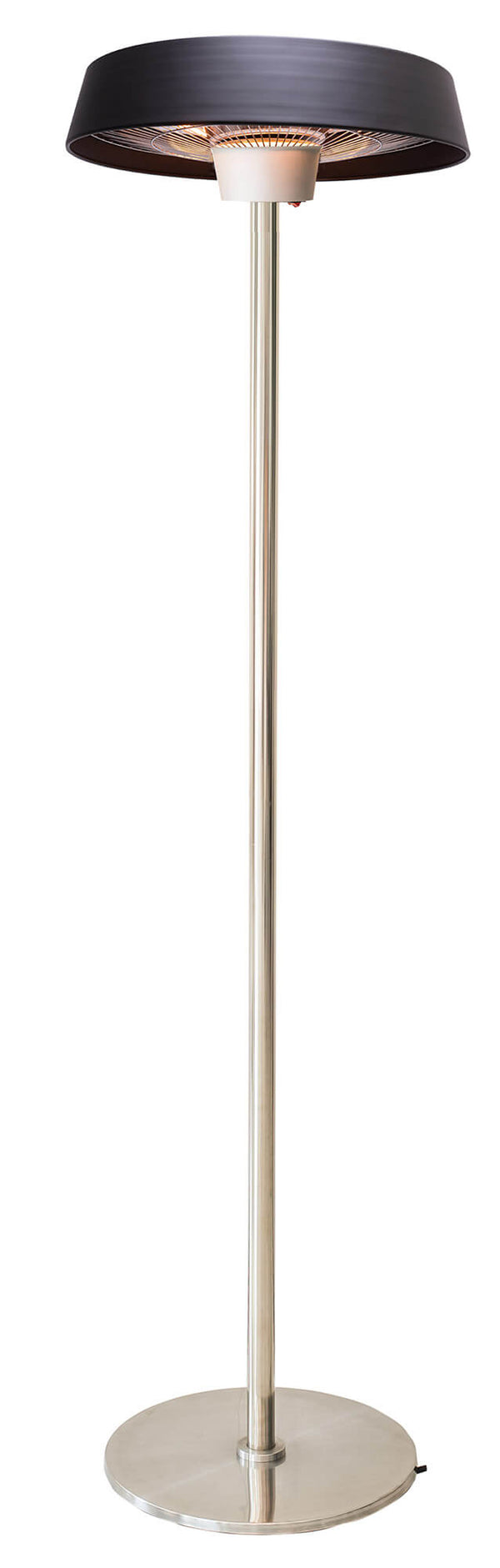 Stufa Elettrica ad Infrarossi Ø50 cm a Piantana 2000W per Esterni Nera prezzo