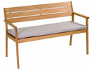Panchina da Giardino Terrazzo a 2 Posti in Legno Naturale Nanchino