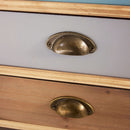 Mobiletto Levis 80x35x85 h cm in Legno Multicolor