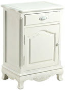 Mobile 1 Anta 1 Cassetto in Legno Basilea Bianco Anticato