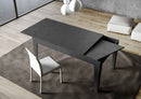 Tavolo Allungabile 120-180x90x77 cm Cico Antracite Spatolato