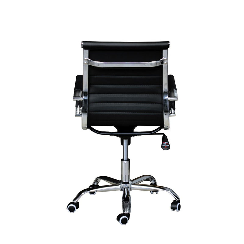 Sedia Poltrona Direzionale da Ufficio in Similpelle Itamoby Lux B Nera