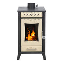 Stufa a Legna 45,5x48,5xh91 cm 15 Kw Olga Beige