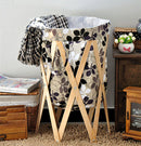 Portabiancheria in Legno di Pino 40x40x70 cm Fumer Maya Pino