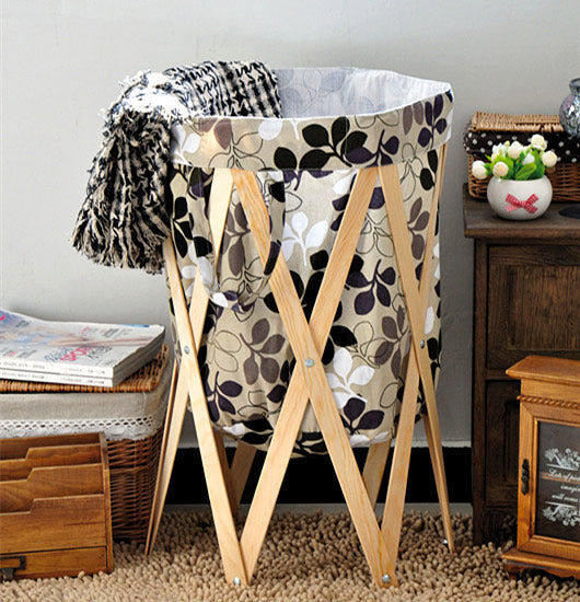 Portabiancheria in Legno di Pino 40x40x70 cm Fumer Maya Pino online