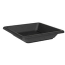 Sottovaso Quadrato per Vaso Tera Nazca Sand 45x45 cm in Plastica Riciclata Antracite 
