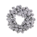 Corona Abetone innevata 80 Tips Ø50 cm 