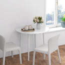 Tavolo Pieghevole Moderno a Ribalta Ø89x73,5 cm in Truciolato e Legno di Pino      