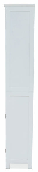 Mobile a Colonna 1 Anta 1 Cassetto 3 Ripiani 30x39x175 cm in Legno Soriani Bianco