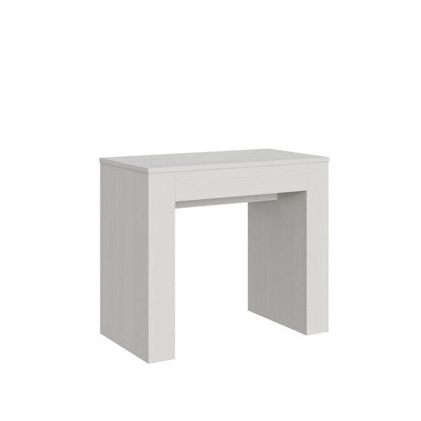 sconto Consolle Allungabile 90-307x49x78 cm in Nobilitato Bianco