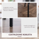 Set 2 Sedie Imbottite 50x56x83 cm in Tessuto e Acciaio Rosa