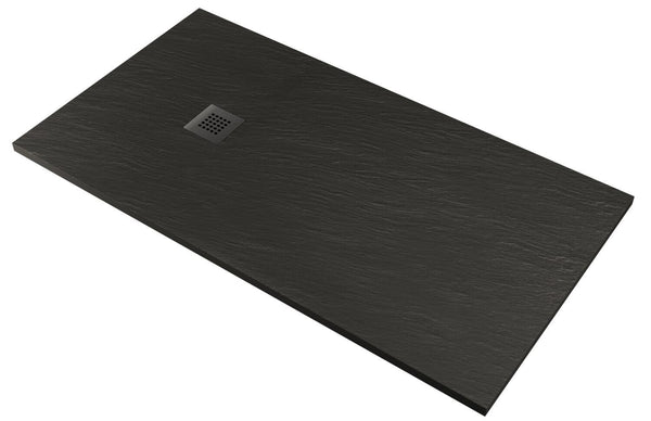 sconto Piatto Doccia in Pietra Pedrinelli Ardesia Stone Side Grigio Scuro Varie Misure