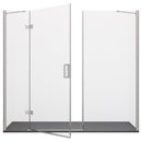 Porta Parete Doccia 1 Anta Battente in Cristallo Trasparente 8mm H195 Bonussi Leonie Varie Misure