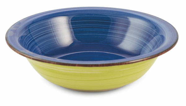 prezzo Set 6 Piatti Fondi Ø21,5x5,5 cm in Gres Villa d'Este Home Tivoli Baita Verde e Blu