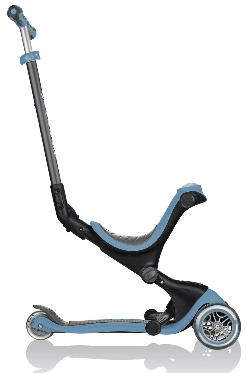 Monopattino Passeggino Triciclo a 3 Ruote Globber Go-UP Deluxe Blu