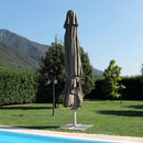 Ombrellone da Giardino Giove 5x5 m in Alluminio Tortora