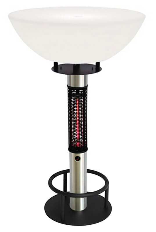 online Stufa Elettrica Tavolo Riscaldante da Esterno 1500W con Luce LED Kraus Rea