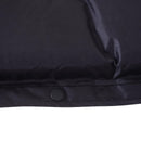 Materassino Gonfiabile da Campeggio con Cuscino in PVC Nero e Grigio 191x63x5 cm 