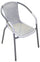 Sedia da Giardino in Ferro con Filo Plastificato Vorghini Contract Grigio Cenere