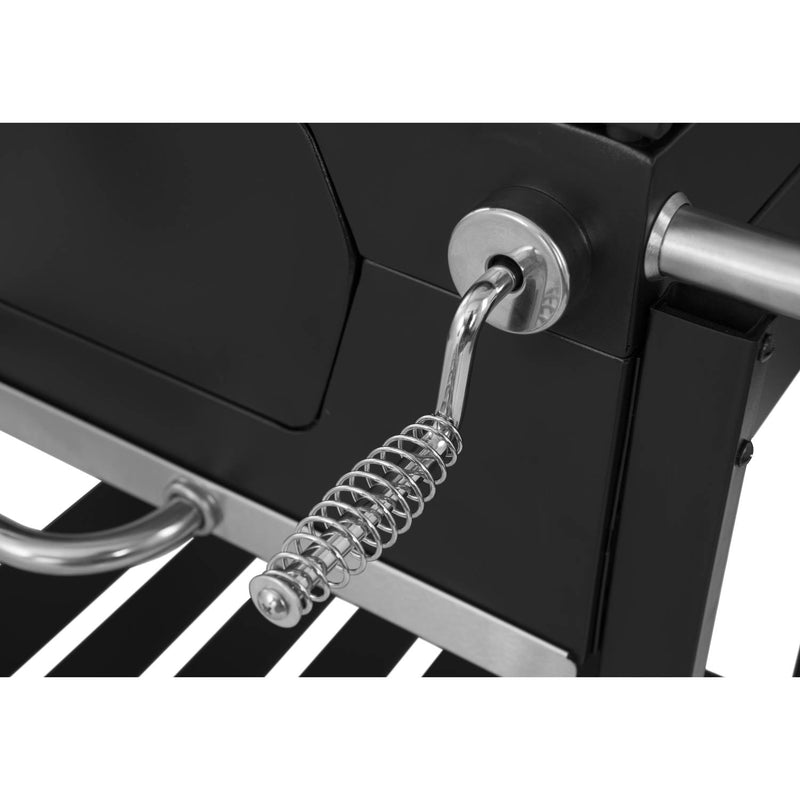 Barbecue a Carbone Carbonella 115x107x66 cm con Ripiani Laterali Friend Nero