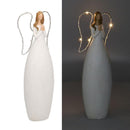 Angelo resina bianco con led cm 10x7xh30