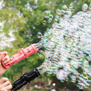 Pistola Bolle di Sapone Automatica Ba Batterie Bubble Gun Rosa